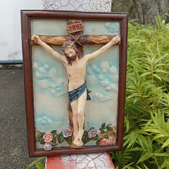 Classic Resin Crucifix Jesus Statue: Rare Emblem of Enduring Spiritual Sacrifice