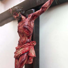 Realistic - Styled Crucifix Wall Sculpture: A Profound Symbol of Sacrifice