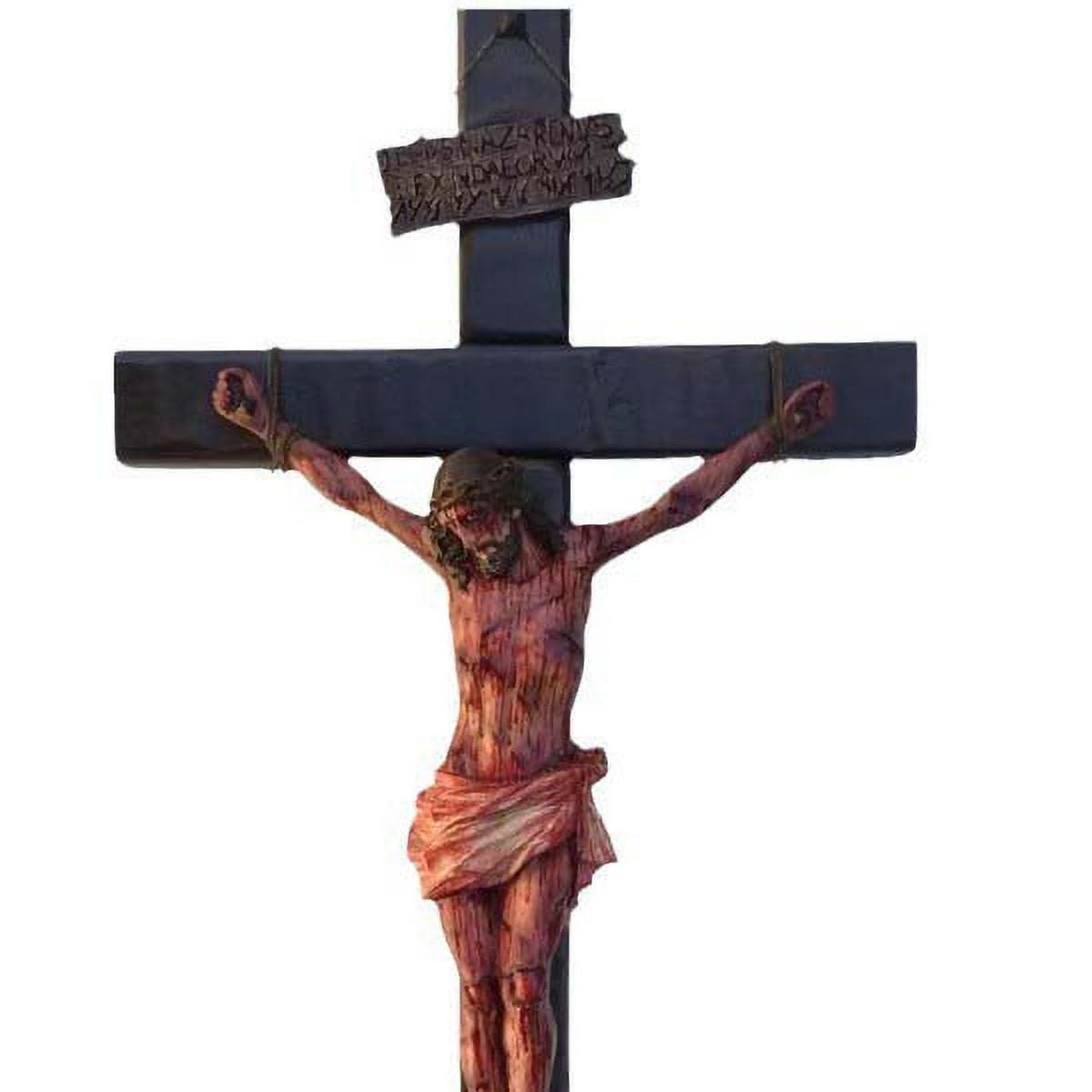 Realistic - Styled Crucifix Wall Sculpture: A Profound Symbol of Sacrifice