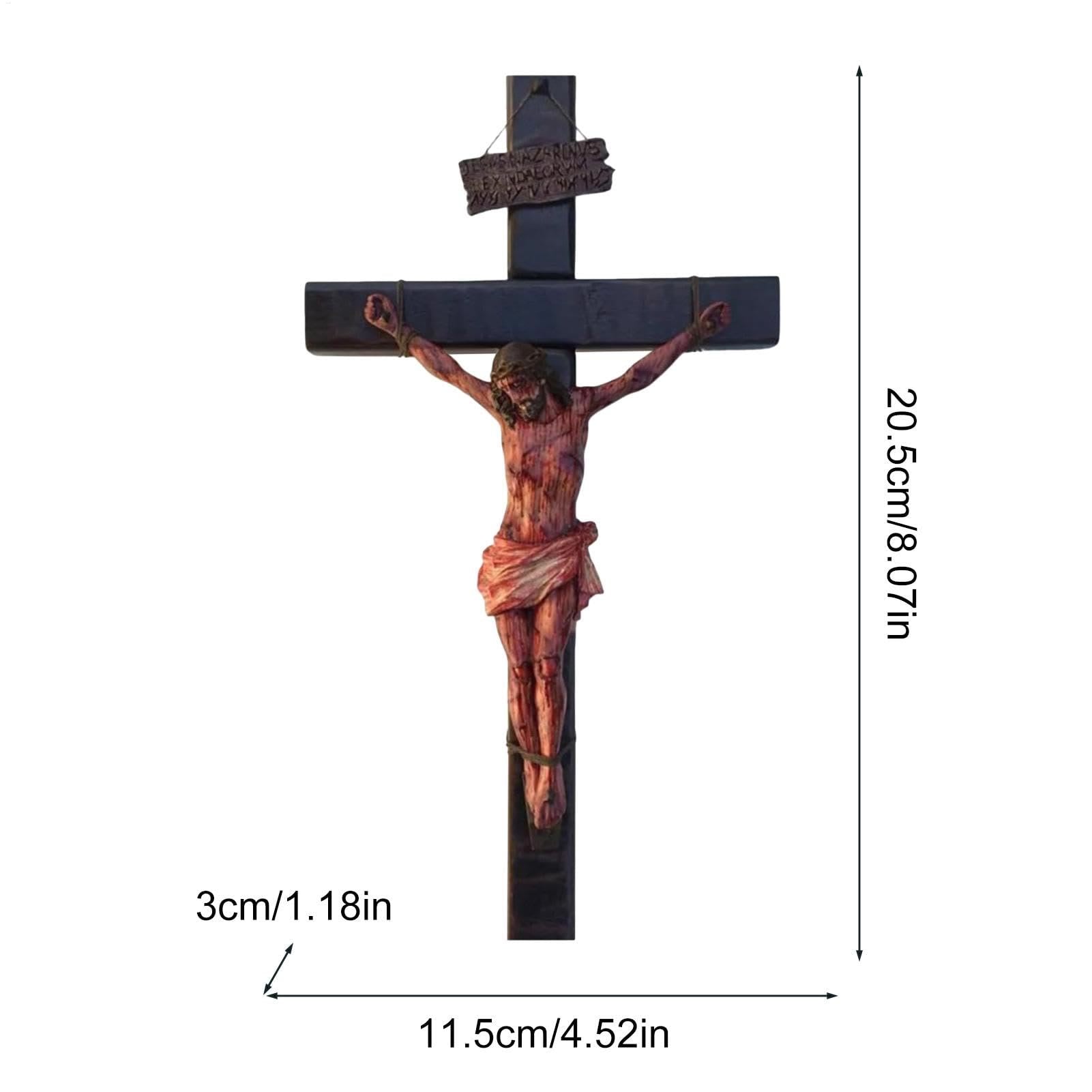 Realistic - Styled Crucifix Wall Sculpture: A Profound Symbol of Sacrifice