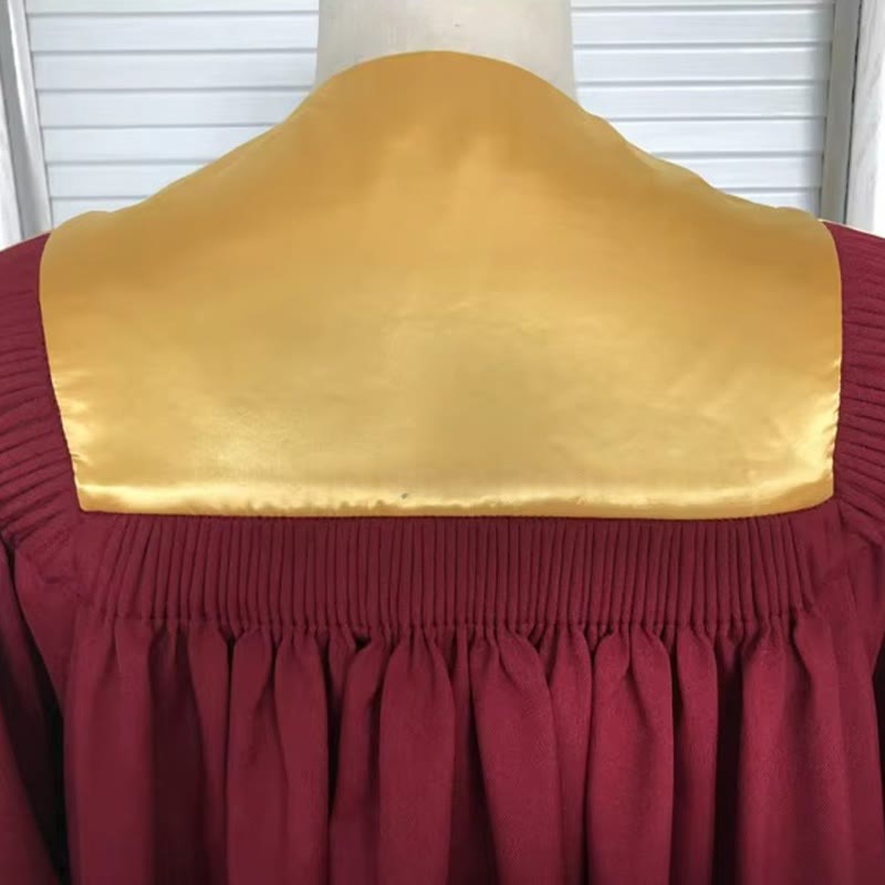 Classic Versatile 4-Color Clergy Robes with Golden V-Collar Design