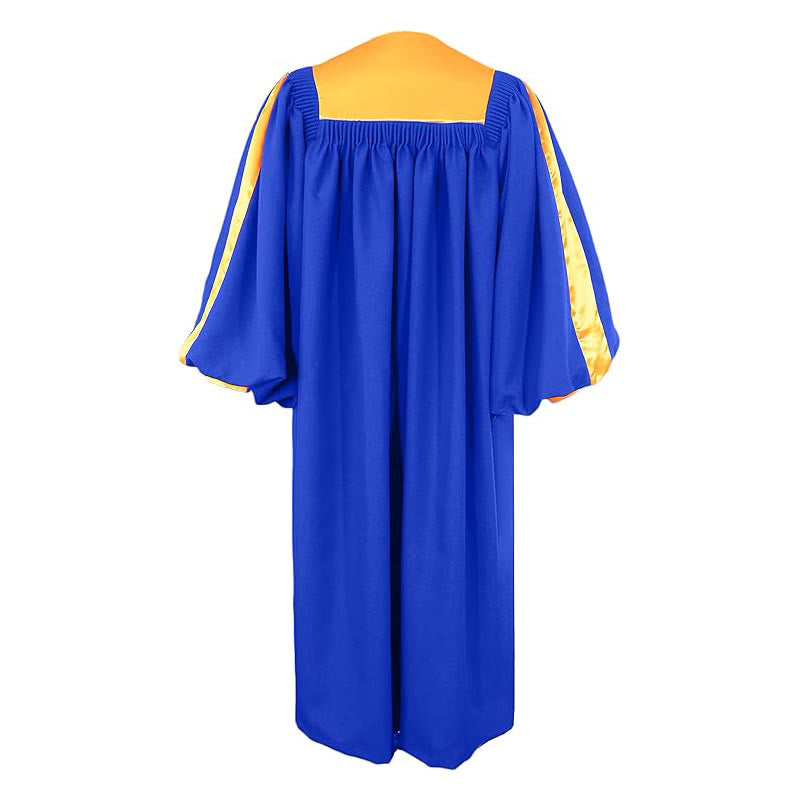 Classic Versatile 4-Color Clergy Robes with Golden V-Collar Design