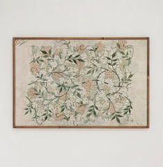Vintage Textile | Framed Wooden Art - Horizontal