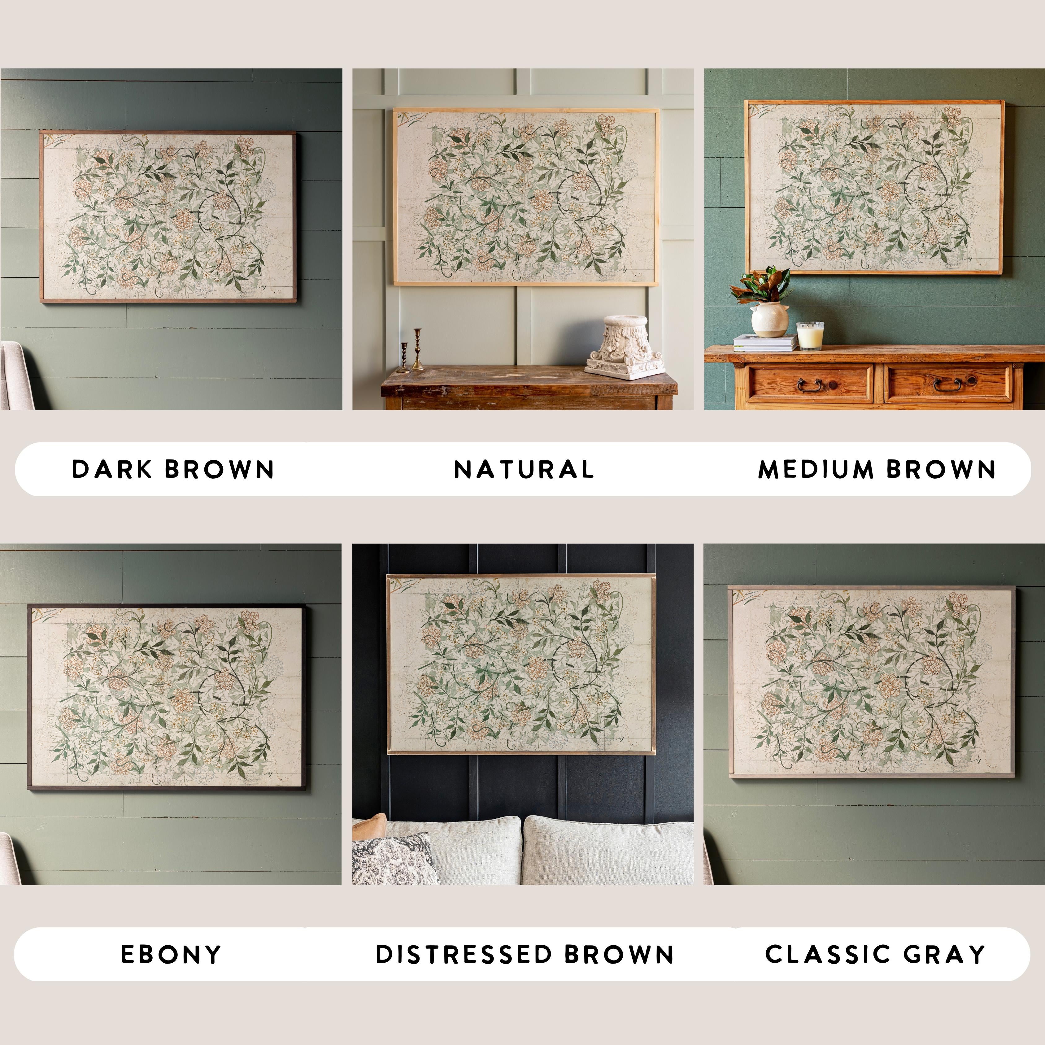 Vintage Textile | Framed Wooden Art - Horizontal