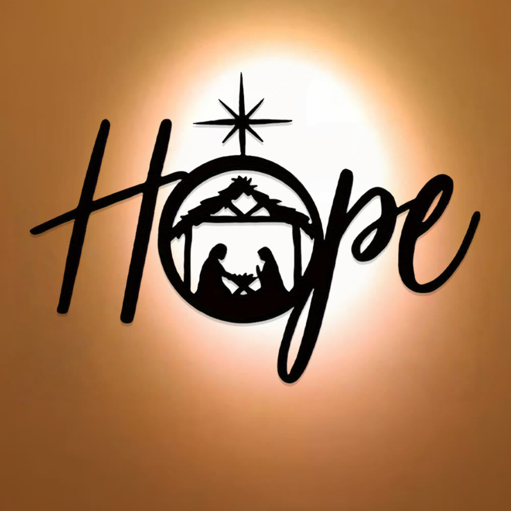 Holy Night Nativity Metal Wall Decor: Joy and Hope in His Light – Faith ...