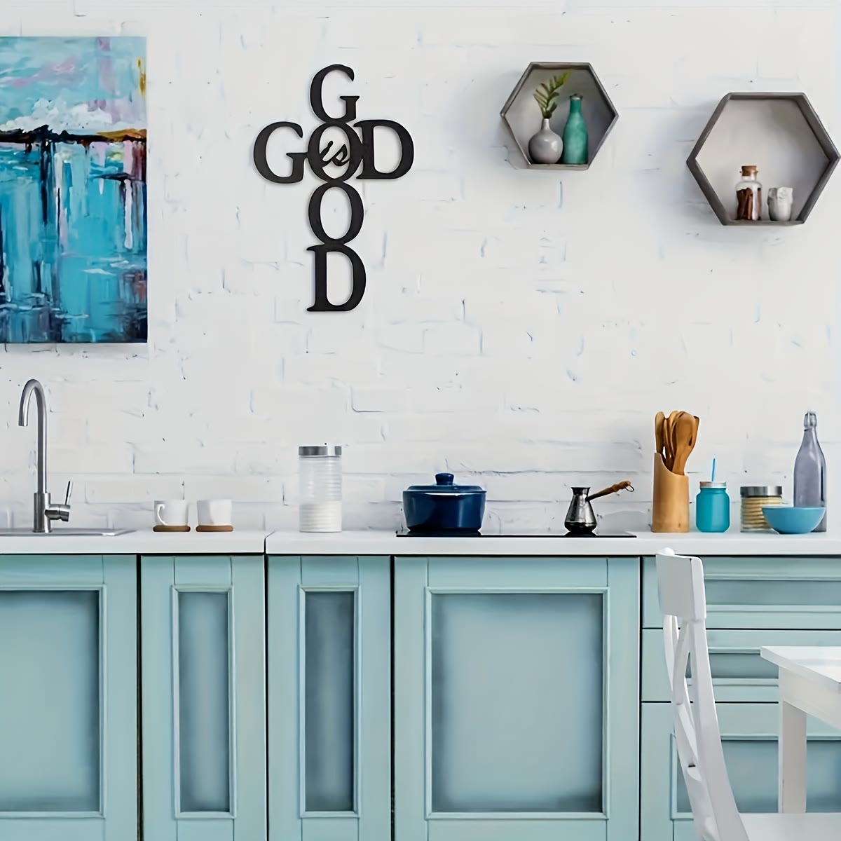 God Is Good Metal Wall Decor: Simple Yet Powerful Faith Sign