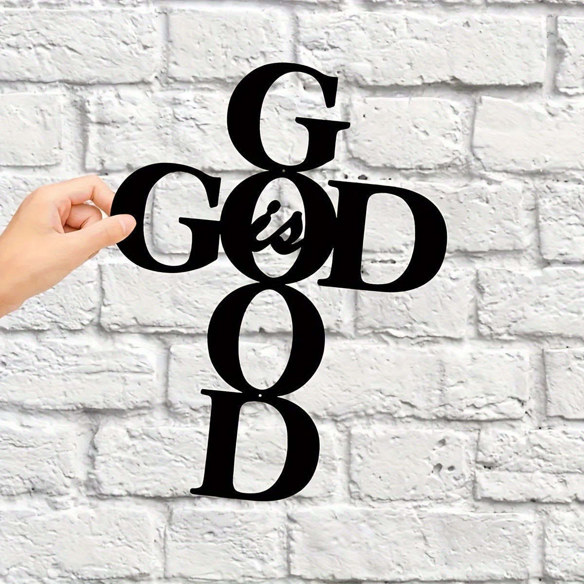 God Is Good Metal Wall Decor: Simple Yet Powerful Faith Sign