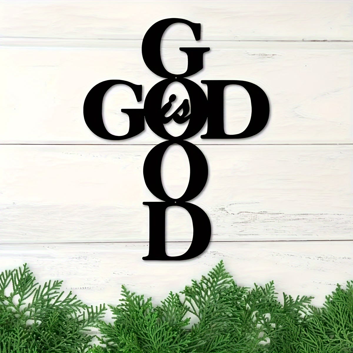 God Is Good Metal Wall Decor: Simple Yet Powerful Faith Sign