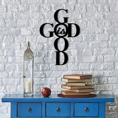 God Is Good Metal Wall Decor: Simple Yet Powerful Faith Sign