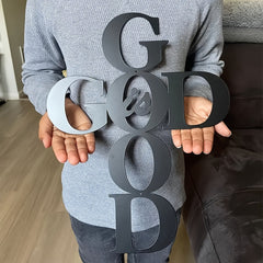 God Is Good Metal Wall Decor: Simple Yet Powerful Faith Sign