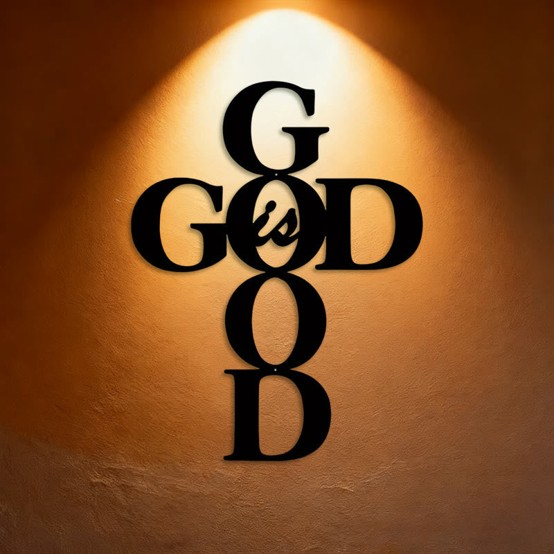 God Is Good Metal Wall Decor: Simple Yet Powerful Faith Sign