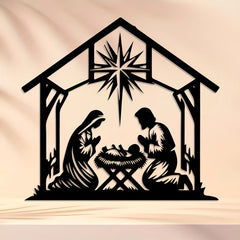 Nativity Star Metal Wall Decor: Daily Faith Reminder for Spaces