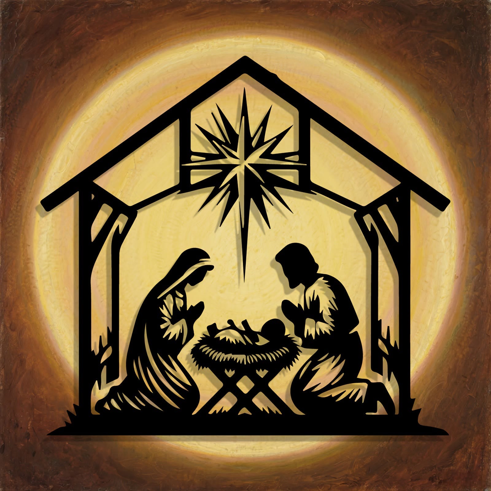 Nativity Star Metal Wall Decor: Daily Faith Reminder for Spaces