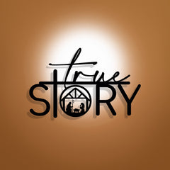 Sacred True Story Metal Wall Decor: Quiet Reminder of the Nativity Story