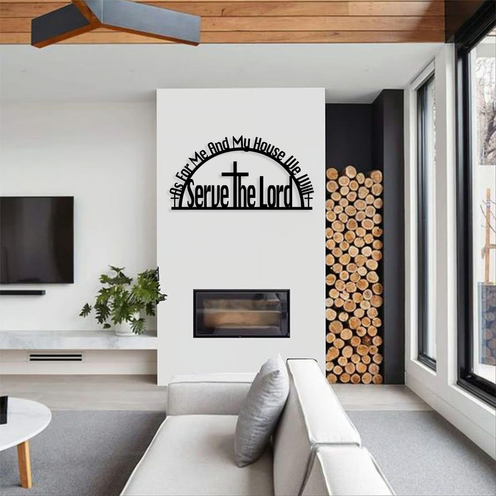 As For Me And My House Metal Wall Decor: Soft Prompt of Devotion & Unity