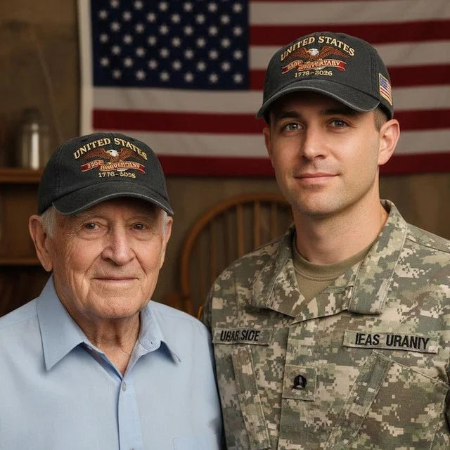 United States 250th Anniversary Embroidered Cap, 1776-2026 Eagle Hat