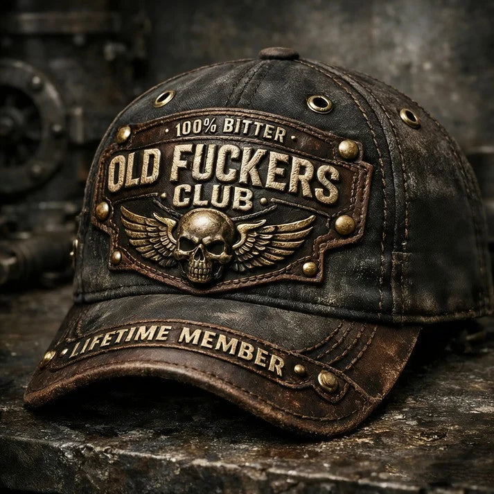Old Fuckers Club-Handmade Vintage Baseball Cap