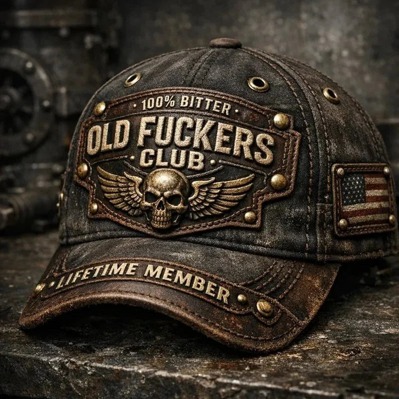 Old Fuckers Club-Handmade Vintage Baseball Cap