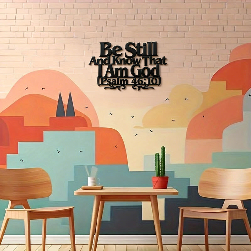 Psalm 46:10 Faith Decor: Quiet Reminder of His Sovereignty