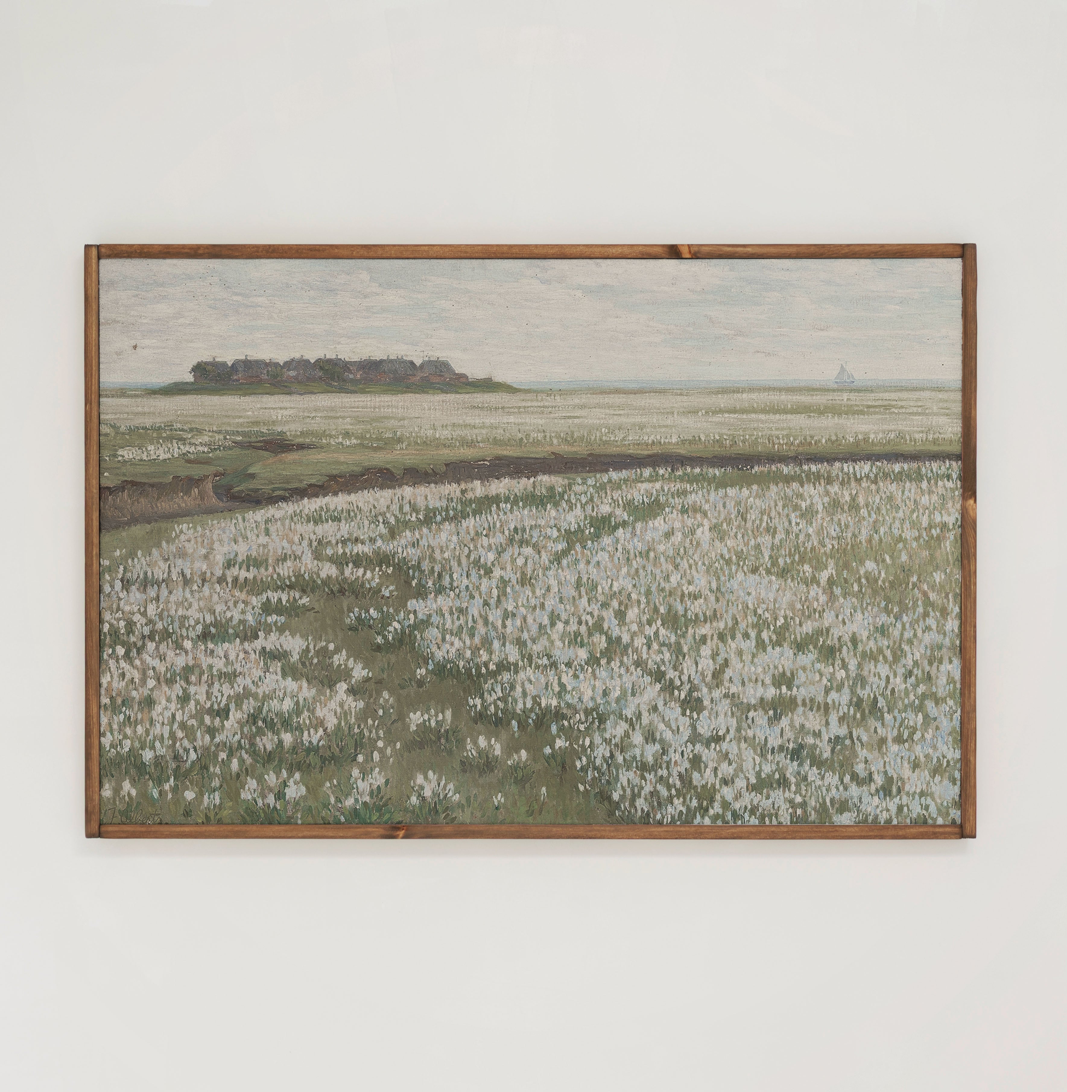 Field Of Flowers | Framed Wooden Art - Horizontal