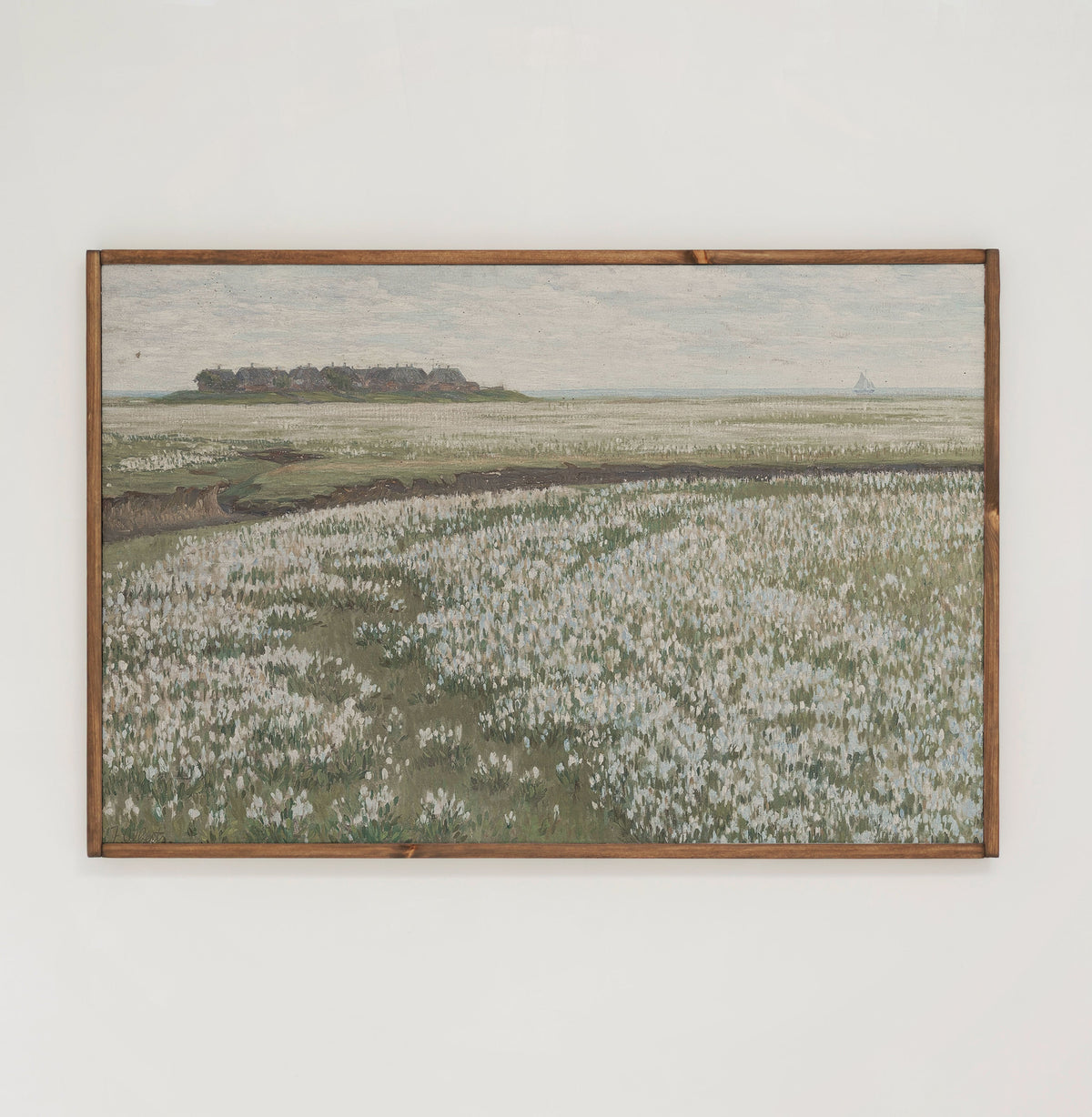 Field Of Flowers | Framed Wooden Art - Horizontal