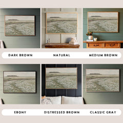 Field Of Flowers | Framed Wooden Art - Horizontal