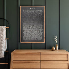 Psalm 91 | Framed Wooden Art