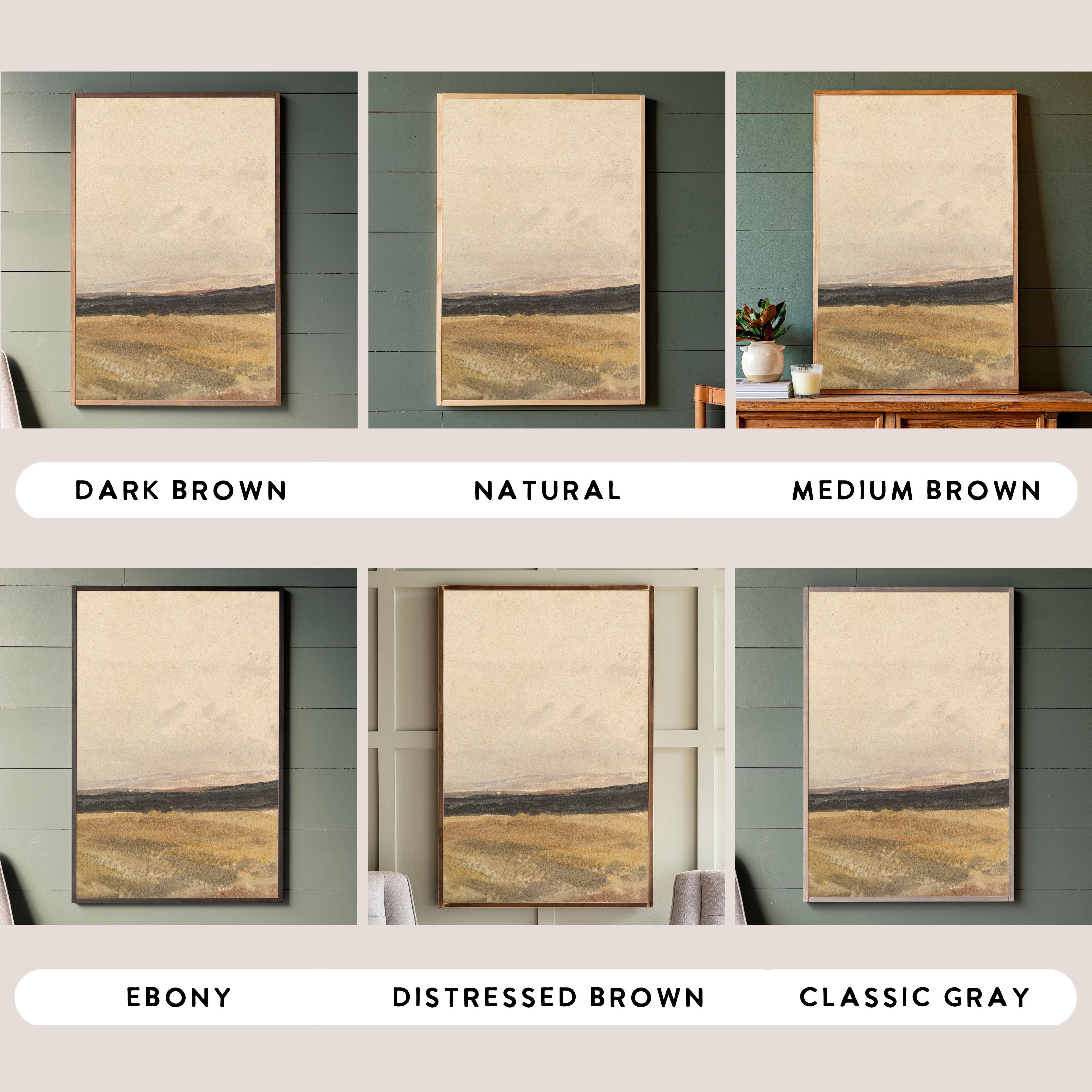 Prairie Abstract | Framed Wooden Art