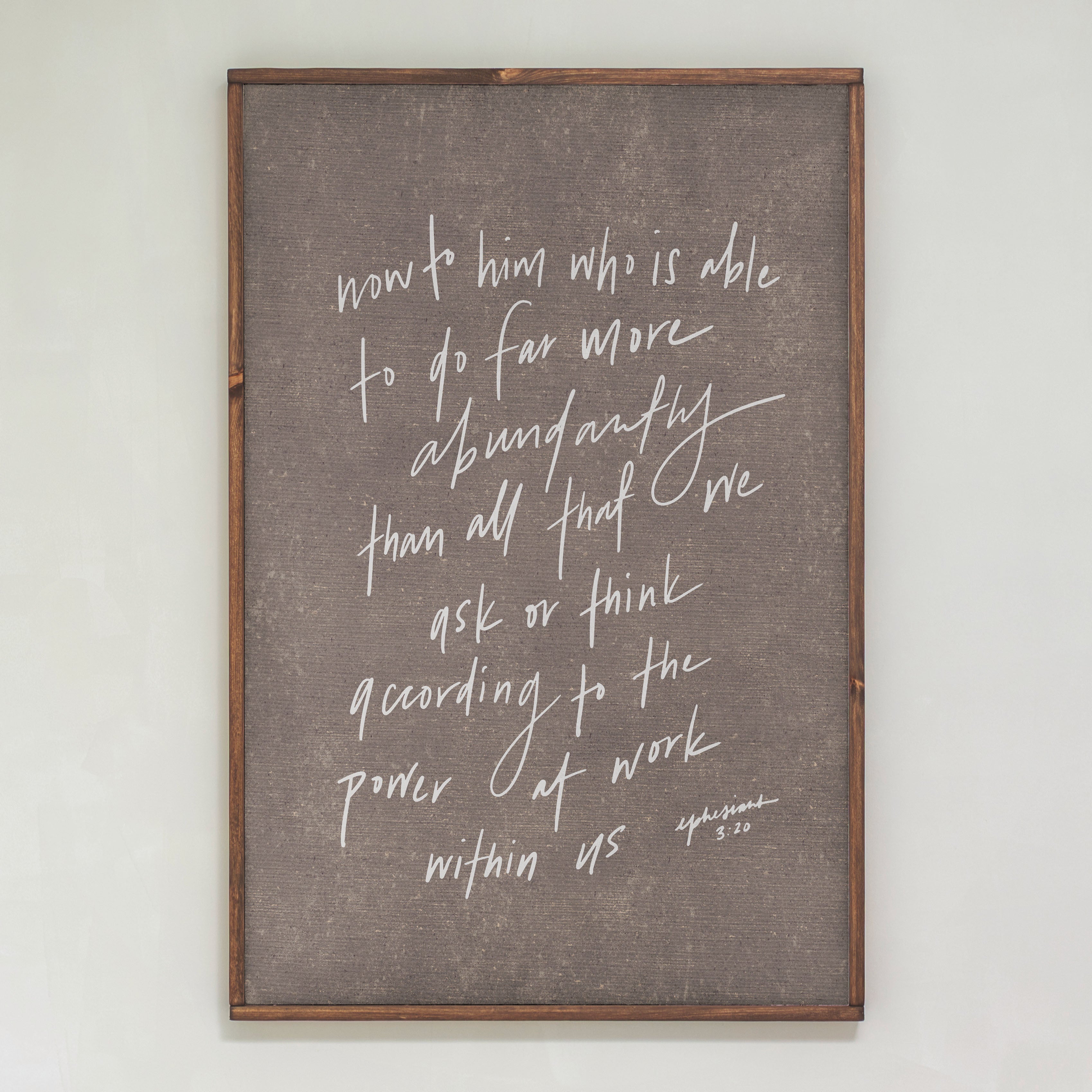 More Than We Ask | Framed Wooden Art