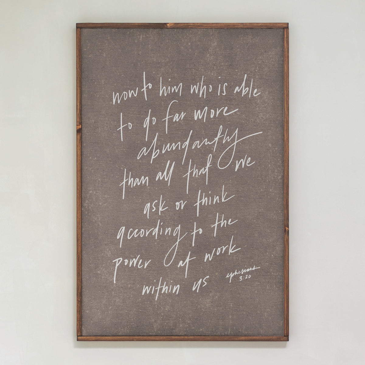 More Than We Ask | Framed Wooden Art