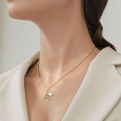 Letter Strand Knot Necklace