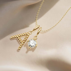 Letter Strand Knot Necklace