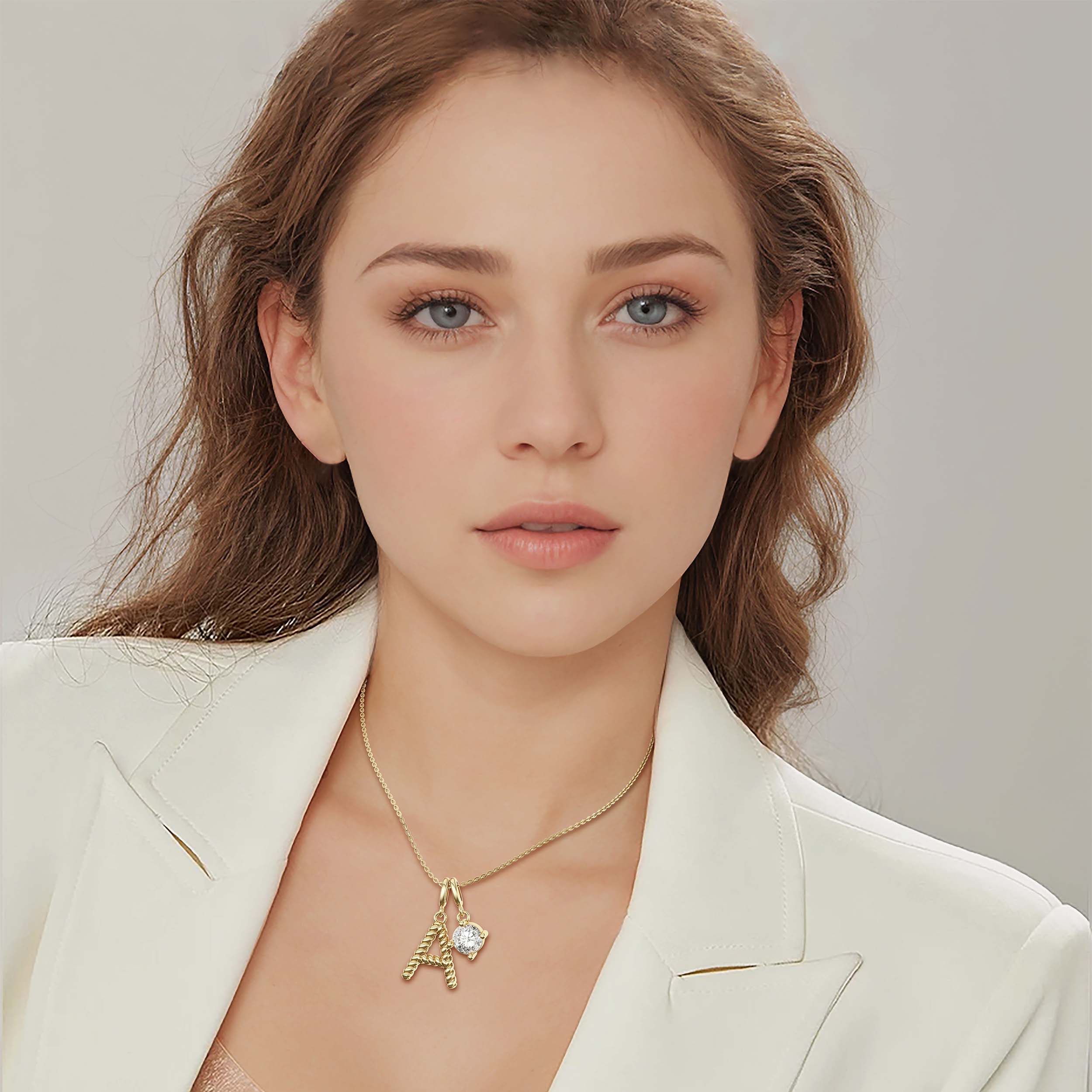 Letter Strand Knot Necklace