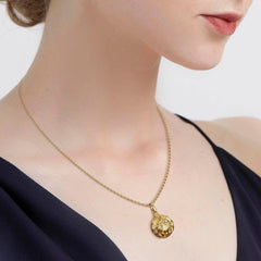 Good Luck Four Leaf Clover Amulet Christmas Ball Locket Pendant