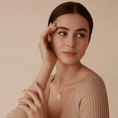 Promised Land Molten Fire Burning Bush Coin Medallion Necklace