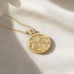 Promised Land Wave Faith Coin Medallion Necklace