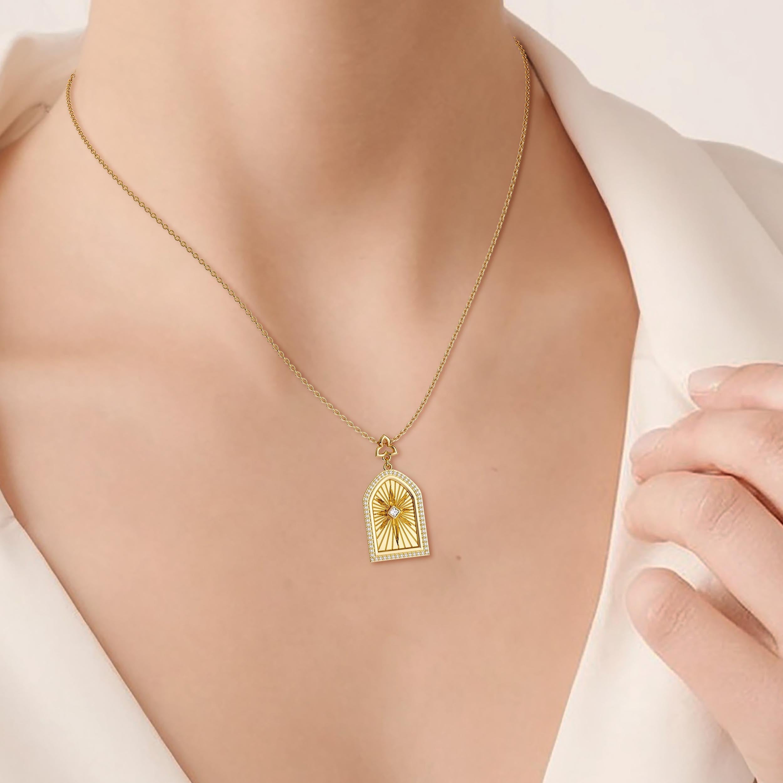 You Are Loved Cross Medallion Pendant Engraved Necklace