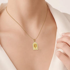 You Are Loved Cross Medallion Pendant Engraved Necklace