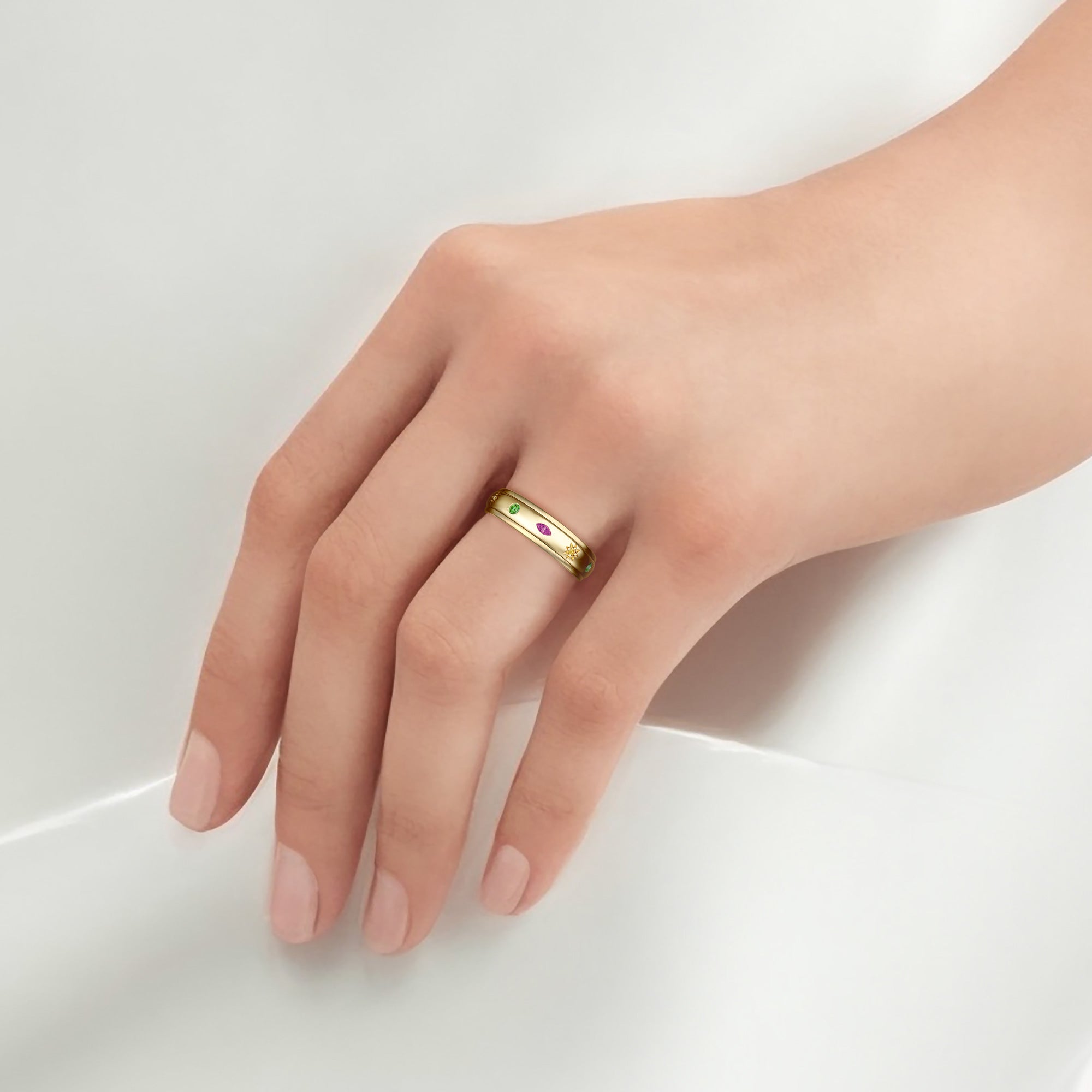 Soleil Celestial Meditations Spinner Fidget Ring For Anxiety Relief