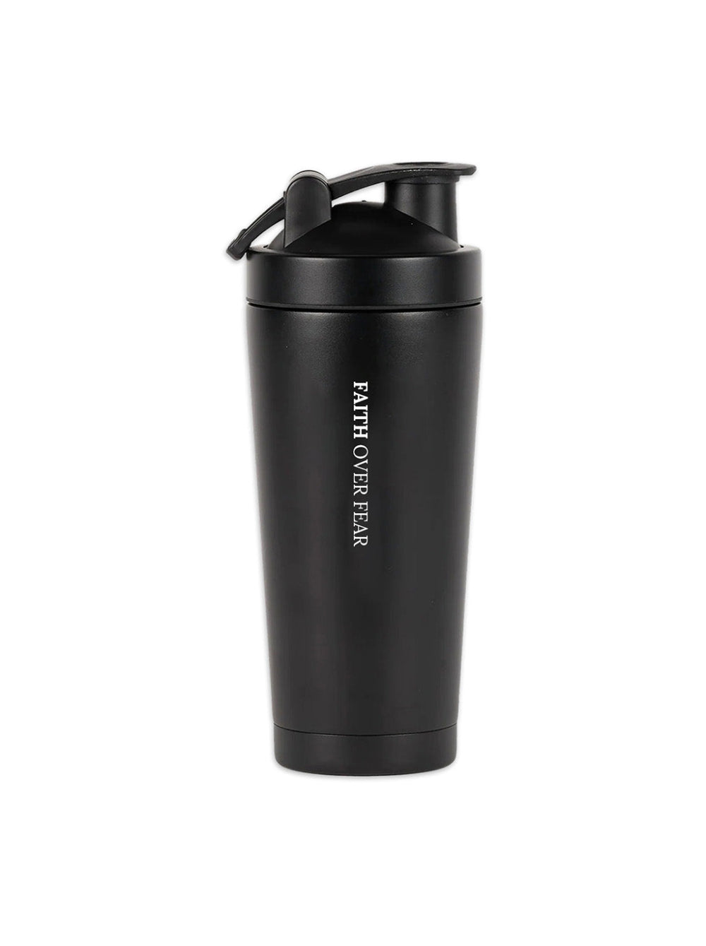 24oz Stainless Steel Faith Nova Alpha Black Shaker