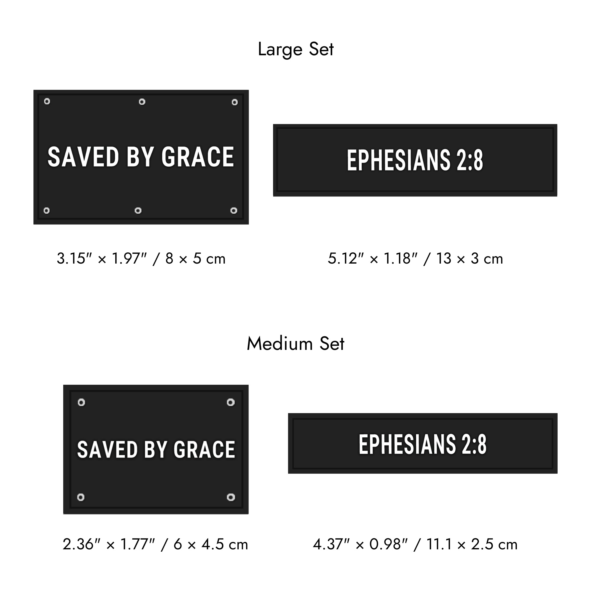 Faith-Inspired Statement Velcro Patch– Random Sets