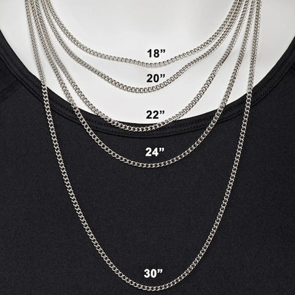 Men’s Stainless Steel Stars & Stripes Cross Necklace with John 19:30 Scripture