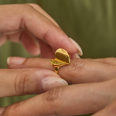 Personalized Chapters of Love Engraved Statement Ring