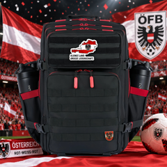 Austria National Team – World Cup Patch EDC Performance Backpack 35L / 45L - Black Red