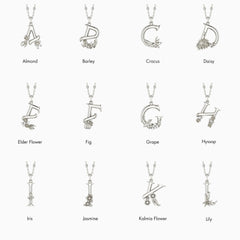 Blossom Letter A-Z Pendant Necklace