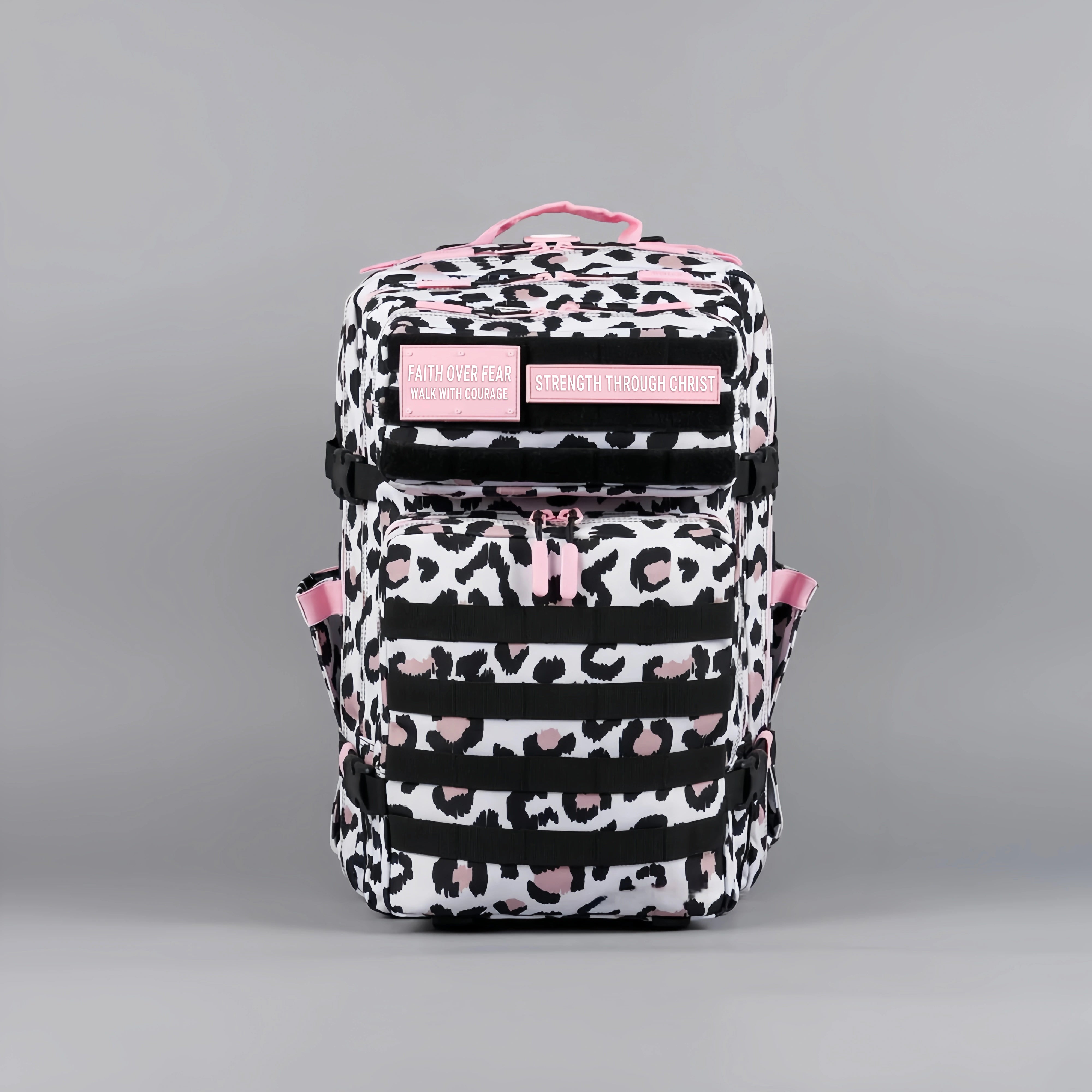 45L Backpack Leopard Pink