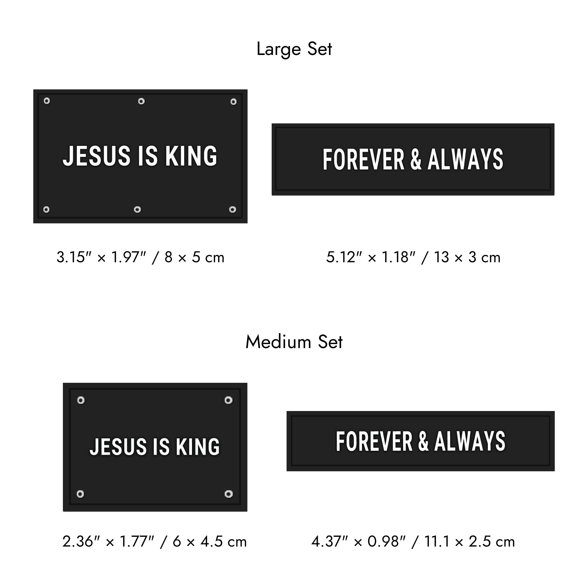 Faith-Inspired Statement Velcro Patch– Random Sets