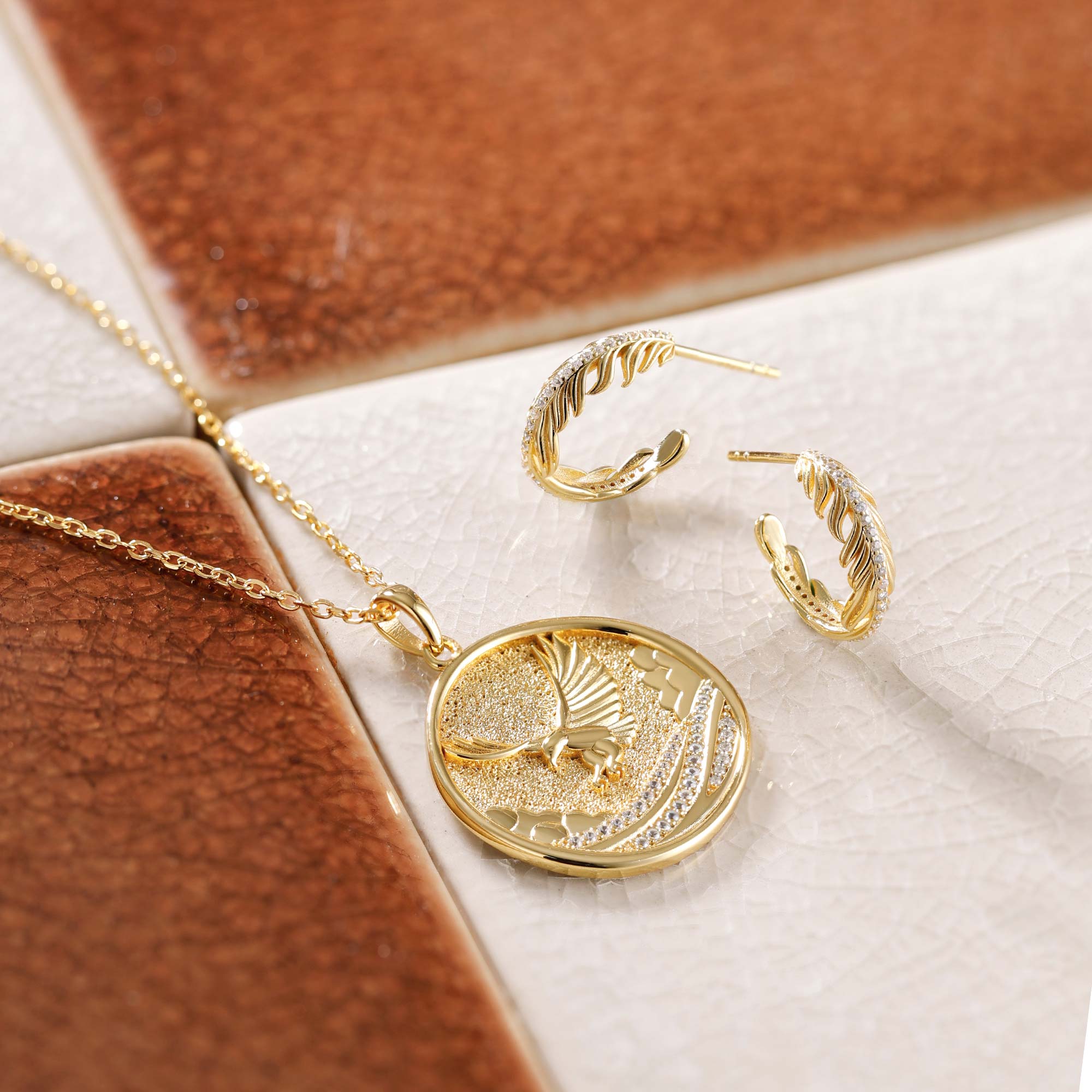 Promised Land Sky’s Ascension Eagle Pendant Necklace