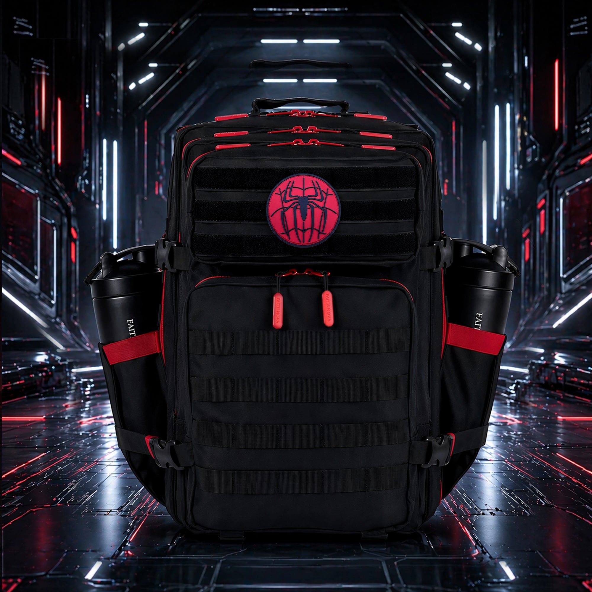Hero Patch EDC Performance Backpack 35L / 45L - Black Red