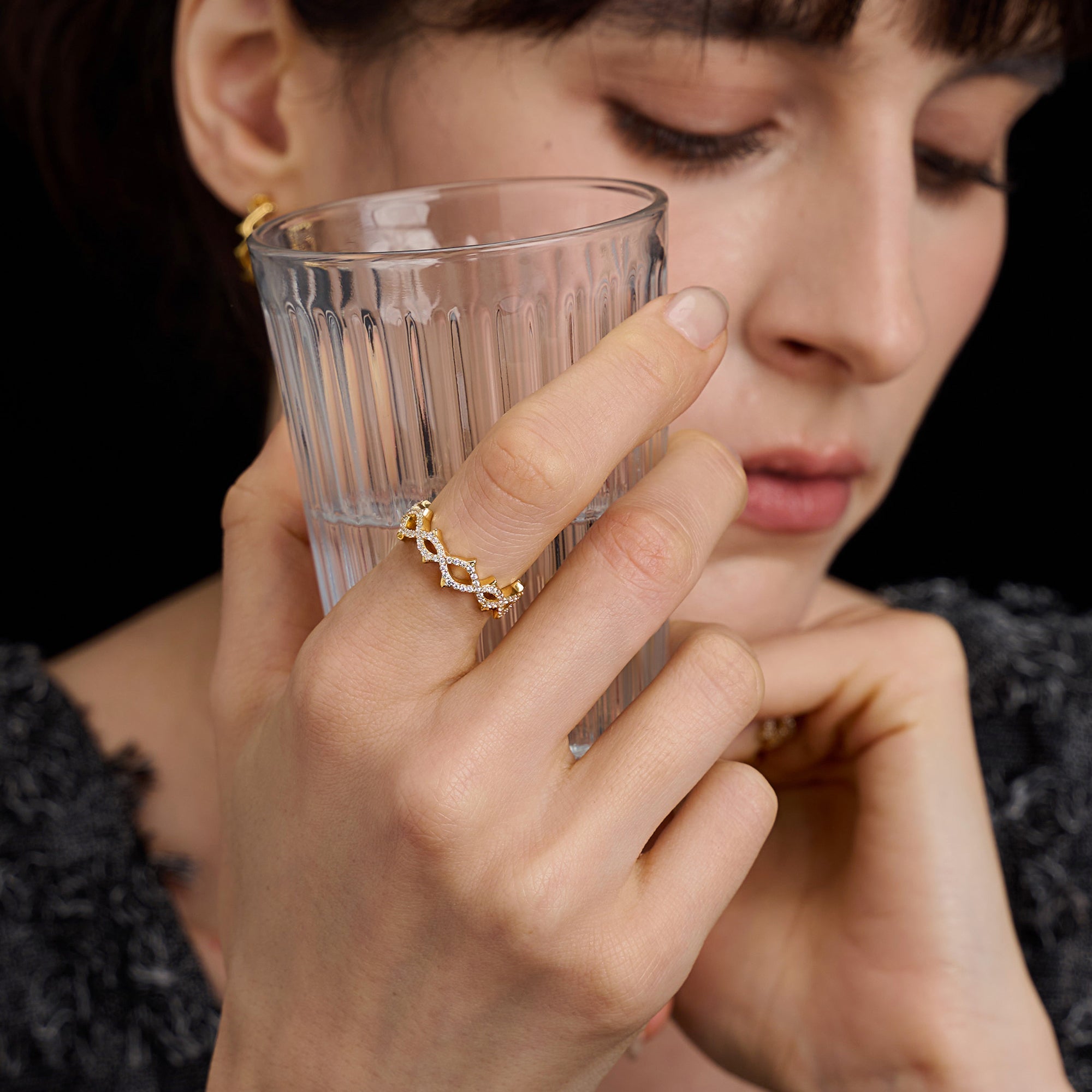 Crown of Thorns Statement Ring